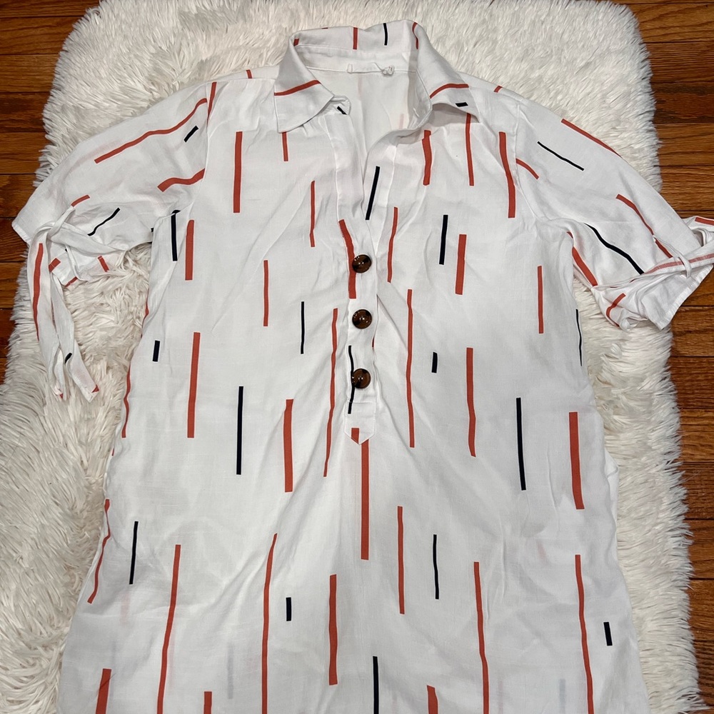 Lush tie sleeve shirt dress size S - Picture 5 of 12